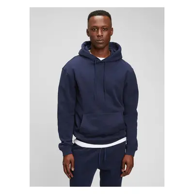 GAP Men's Blue Fleece Pocket Hoodie