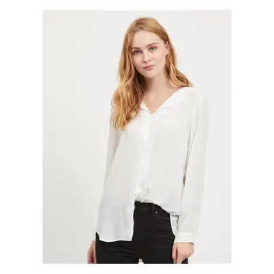 White Long Sleeve Blouse VILA Lucy - Ladies