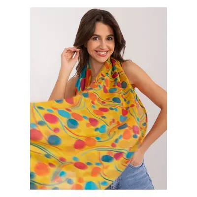 Yellow women's cotton scarf