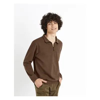 Celio Sweater Cechinzip with stand-up collar - Men