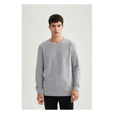 DEFACTO Regular Fit Crew Neck Basic Sweatshirt