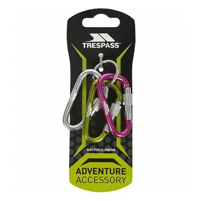 Set of three Trespass Lockx carabiners