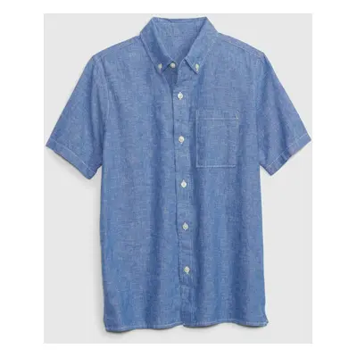 GAP Children's shirt linen and cotton - Boys