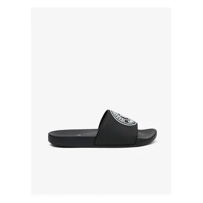 Black Mens Slippers Versace Jeans Couture Fondo Slide - Men