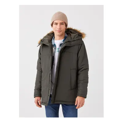 LC Waikiki Standard Mold Hooded Men's Coat