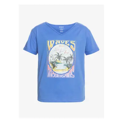 Blue Girl T-Shirt Roxy Give Me Everything - Girls