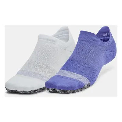 Under Armour Socks UA Breathe No Show Tab 2PK-PPL - Women