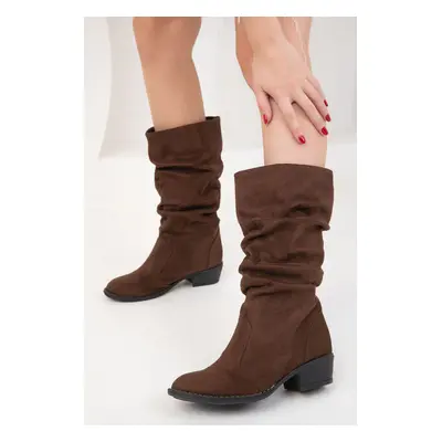 Soho Brown Suede Boots&Bootie