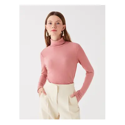 LC Waikiki Women's Turtleneck Plain Long Sleeve Blouse