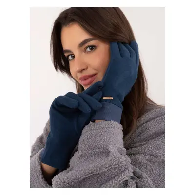 Blue women's gloves