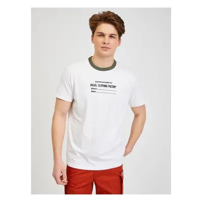 White Men's T-Shirt Diesel - Men