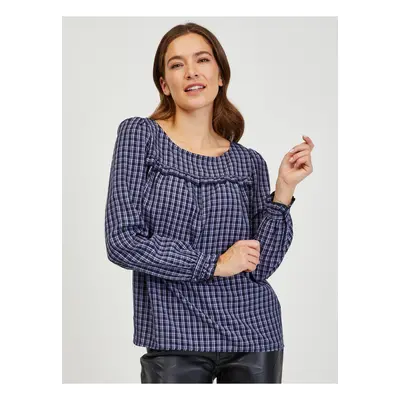 Dark blue plaid blouse ORSAY - Ladies