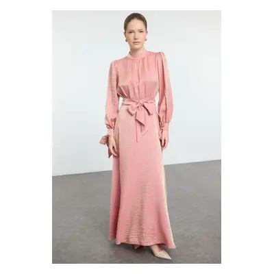 Trendyol Dusty Rose Woven Evening Dress