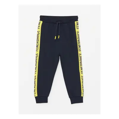 LC Waikiki Baby Boy Jogger Tracksuit Bottoms with an Elastic Printed Waist.