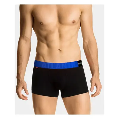 Man boxers ATLANTIC PREMIUM with mikromodal - black/blue