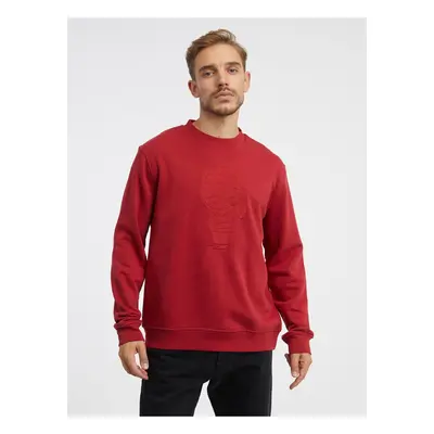 Red Men's Sweatshirt KARL LAGERFELD - Men