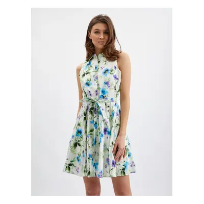 Orsay Blue-cream Women's Flowered Dress - Women