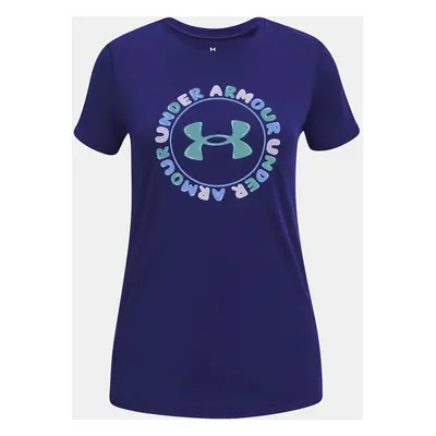 Under Armour T-Shirt UA Tech Wordmark SSC-BLU - Girls