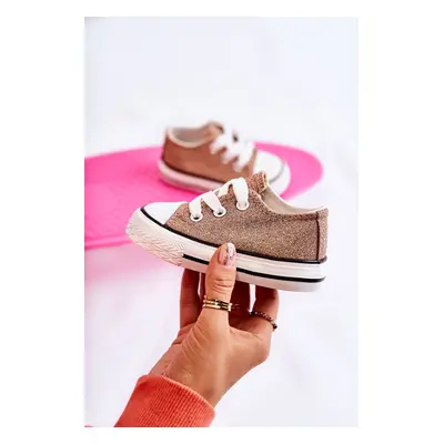 Kids sneakers knotted Rose Gold Wella