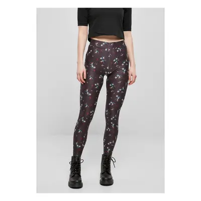 Women's soft leggings AOP blackfloret