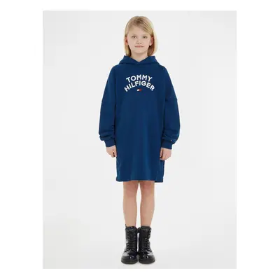 Blue Girls' Hoodie Dress Tommy Hilfiger - Girls