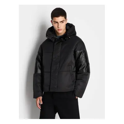 Black Mens Winter Jacket Armani Exchange - Men