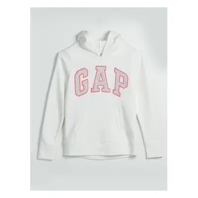 White girly sweatshirt with GAP logo