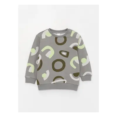 LC Waikiki Crew Neck Long Sleeve Printed Baby Boy Sweatshirt