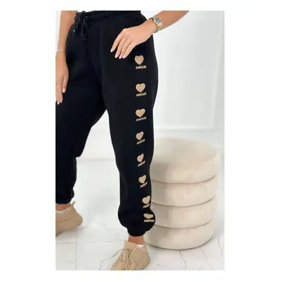 Cotton trousers Amour black