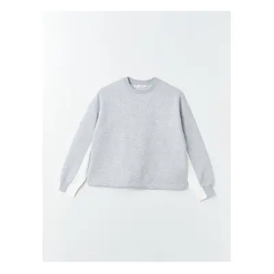 LC Waikiki Crew Neck Plain Long Sleeve Oversize Women's Sweatshirt