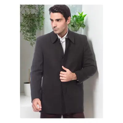 PLT8206 DEWBERRY MEN'S COAT-STRAIGHT ANTHRACITE