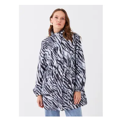 LC Waikiki Women's Hooded Patterned Raincoat