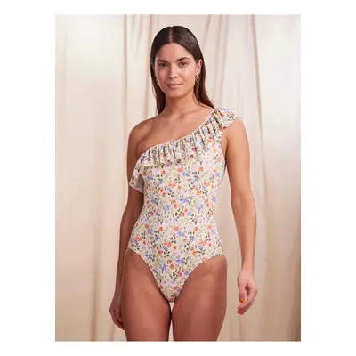 Creamy Women's Floral One-Piece Swimsuit Pieces Bada - Women's