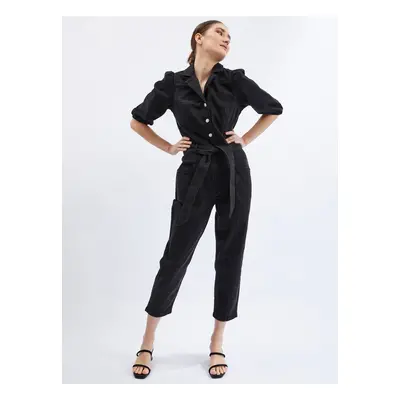 Orsay Black Denim Overall - Women