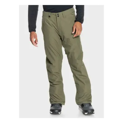 Khaki Men's Sports Winter Pants Quiksilver - Men