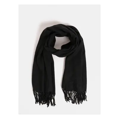 Jack & Jones Solid Black Scarf - Men's