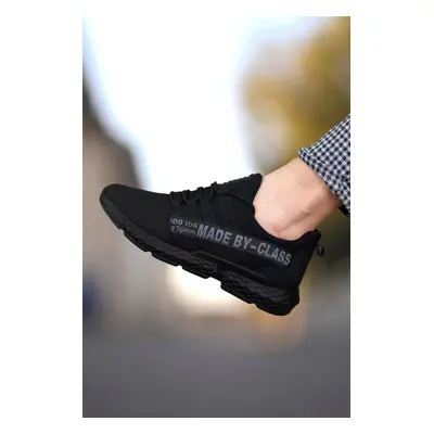 Riccon Men's Black Skin Sneaker 0012santo