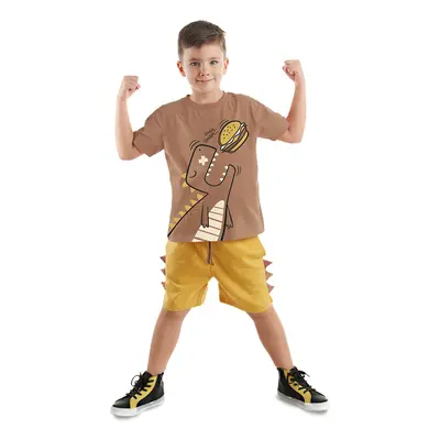 Denokids Actor Dino Boy Summer T-shirt Shorts Set