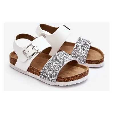 Leather Kids Sandals Big Star LL374133 White