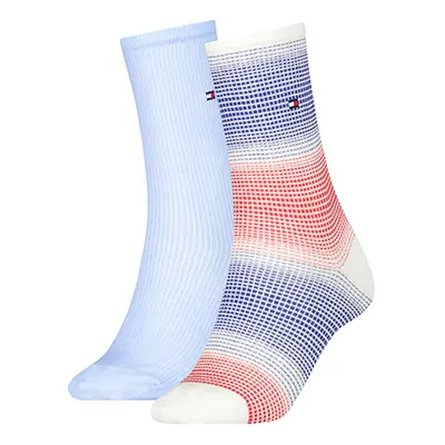 Tommy Hilfiger Socks - TH WOMEN SOCK 2P GRADIENT STRIPE colorful