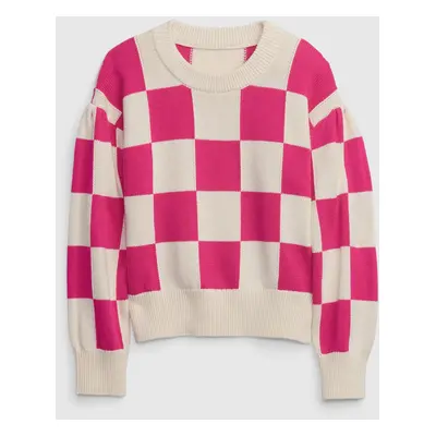 GAP Kids sweater with checkerboard - Girls