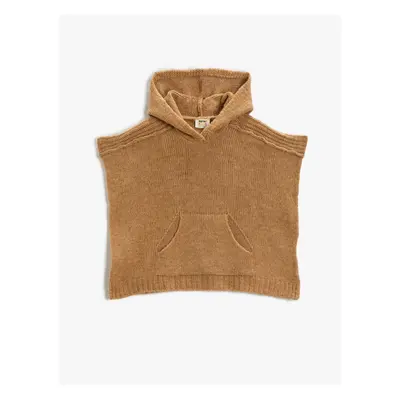 Koton Basic Hooded Poncho With Pocket