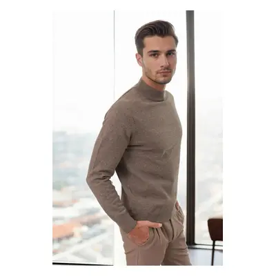 64721 Dewberry Half Turtleneck Woolen Mens Knit Sweater-VISION