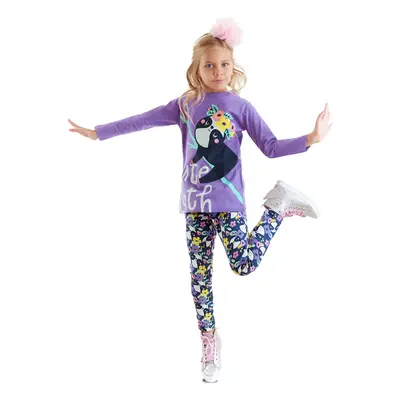 Denokids Sloth Girl's Tunic Tights Set