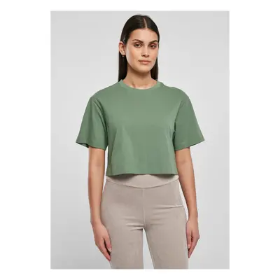 Women's short oversized sage T-shirt