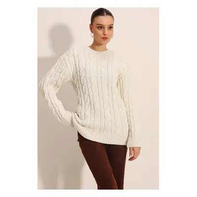 Bigdart Thick Knit Knitwear Sweater - White