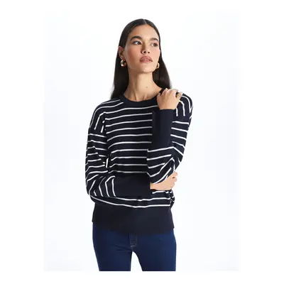 LC Waikiki Crew Neck Striped Long Sleeve Women's Knitwear Sweater