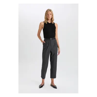 DEFACTO Wide Leg High Waist Straight Leg Trousers