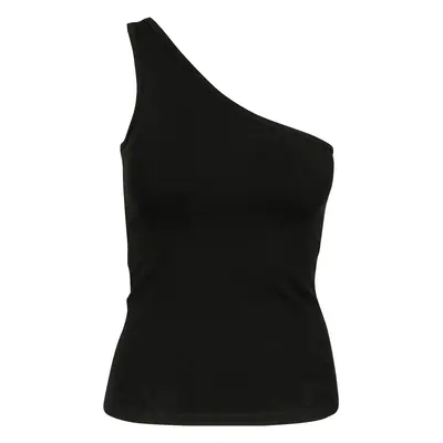 Women's asymmetrical top black