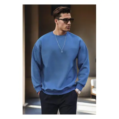 70650 Dewberry Oversize Men Sweatshirt-INDIGO